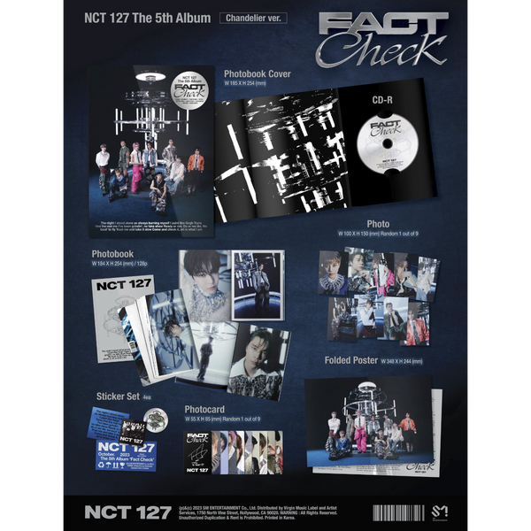 NCT 127 - The 5th Album 'Fact Check' (Chandelier Ver.) (CD)