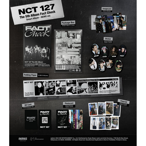 NCT 127 - The 5th Album 'Fact Check'  (QR Ver.) (CD)