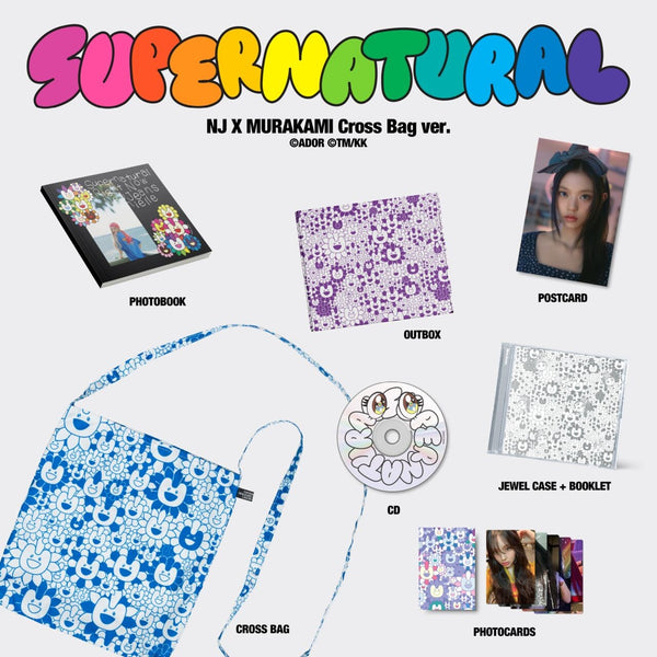 NewJeans - Supernatural NJ X MURAKAMI  (Drawstring Bag Ver.) (CD)