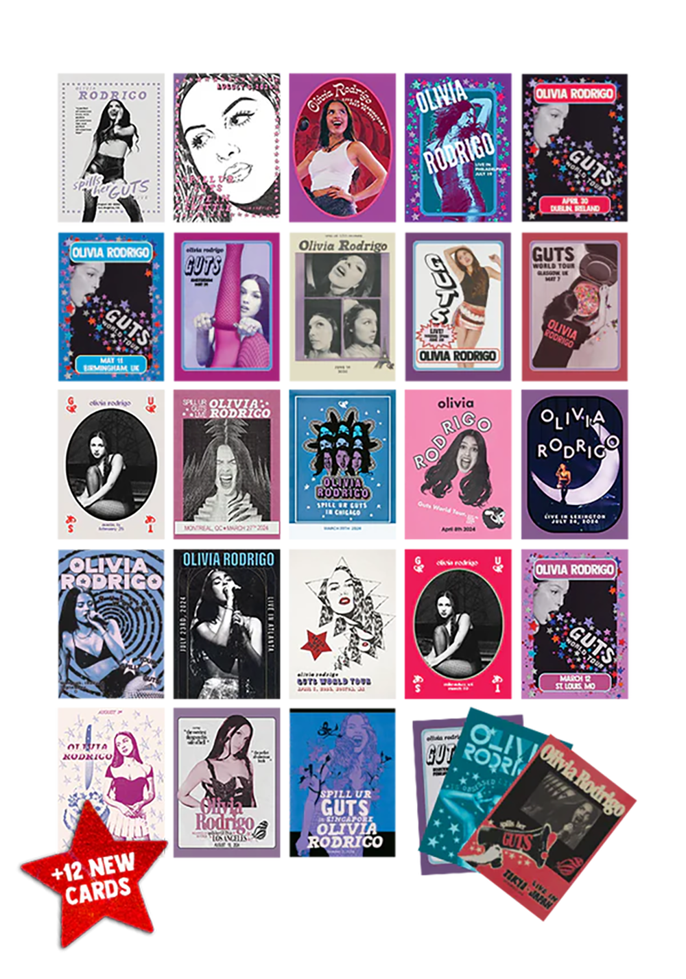 Olivia Rodrigo GUTS Trading Card Pack - Digster Pop