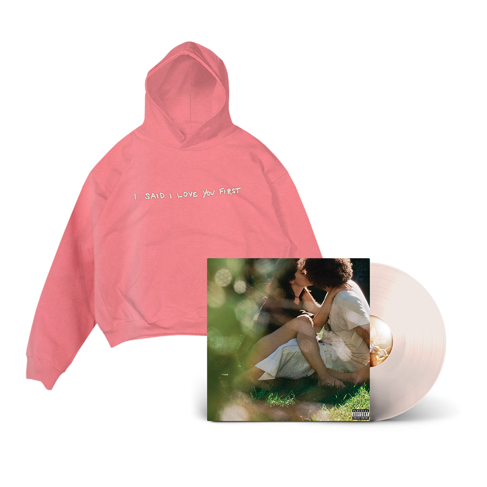 Selena Gomez I SAID I LOVE YOU FIRST Alt Cover - Exclusive  Peach Vinyl + Pigment Pink Hoodie Alt Cover - Exclusive  Peach Vinyl + Pigment Pink Hoodie 398158