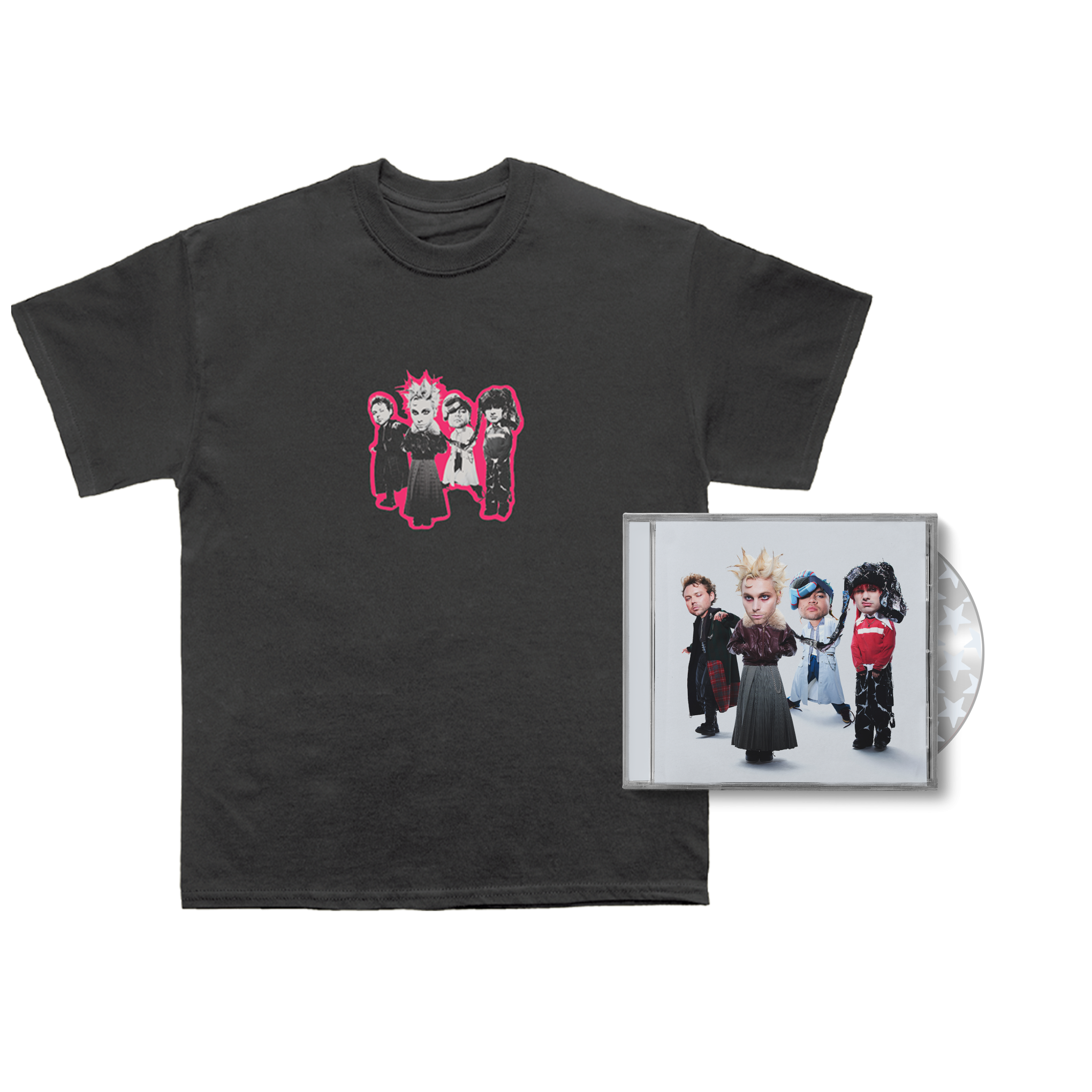 5 Seconds of Summer EVERYONE'S A STAR CD + T-Shirt Bundle 423664