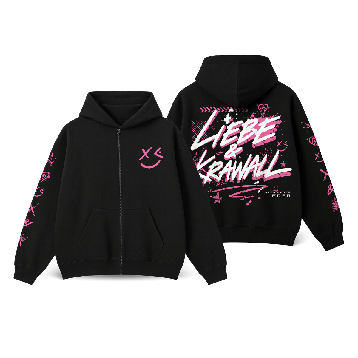 Alexander Eder Liebe & Krawall Signierte CD + Zipper Hoodie Bundle 462147