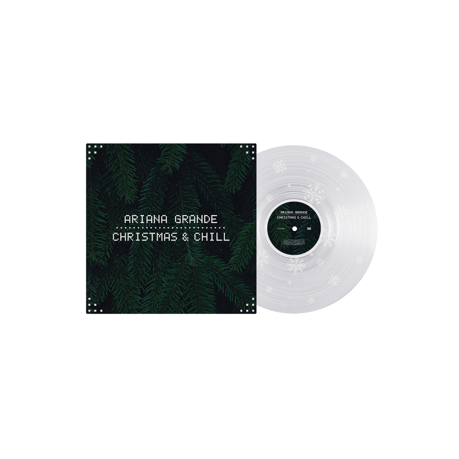 Ariana Grande christmas & chill 10th anniversary edition lp (clear w/ snowflake etching)  lp (clear w/ snowflake etching) 430944