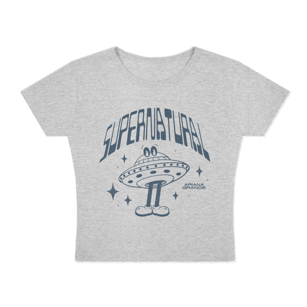 Ariana Grande - supernatural baby t-shirt (grey) (Baby Tee)