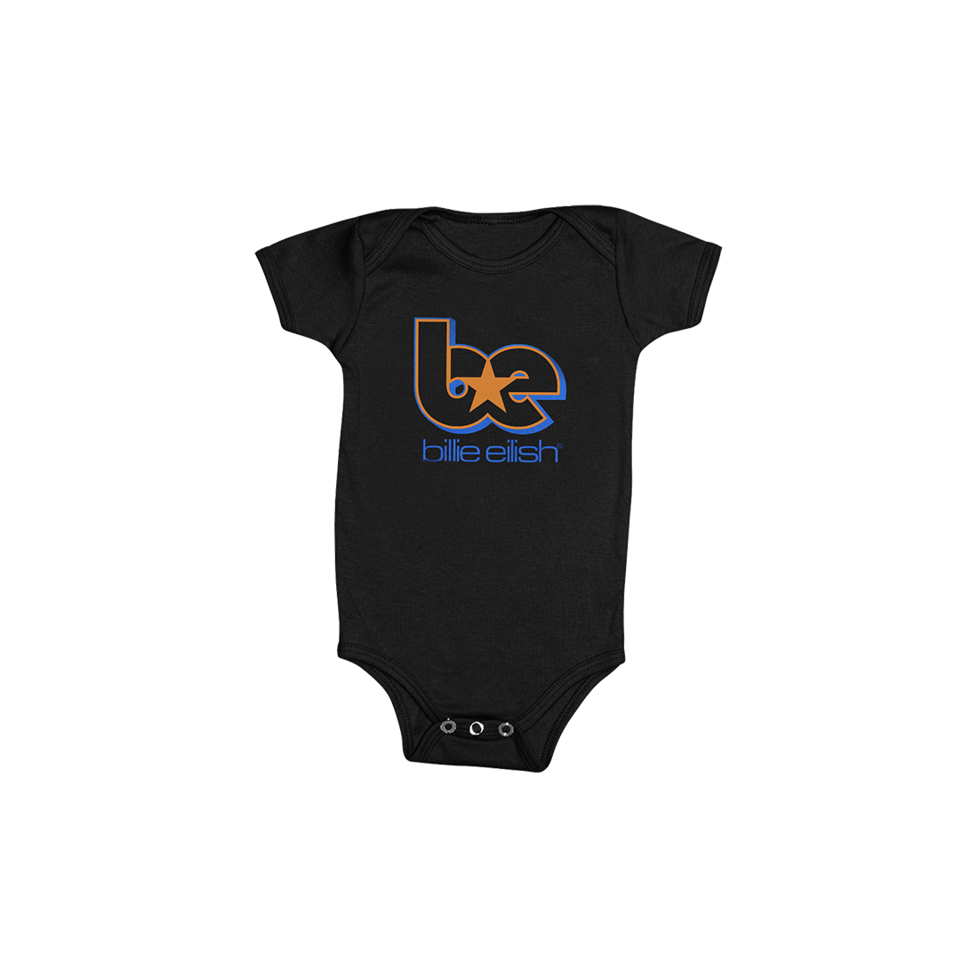 Billie Eilish BE Star Infant Black Onesie Onesie 419492