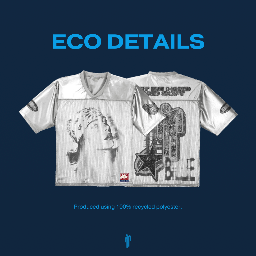 Billie Eilish Billie Bandana White Football Jersey Fußball Jersey 409375