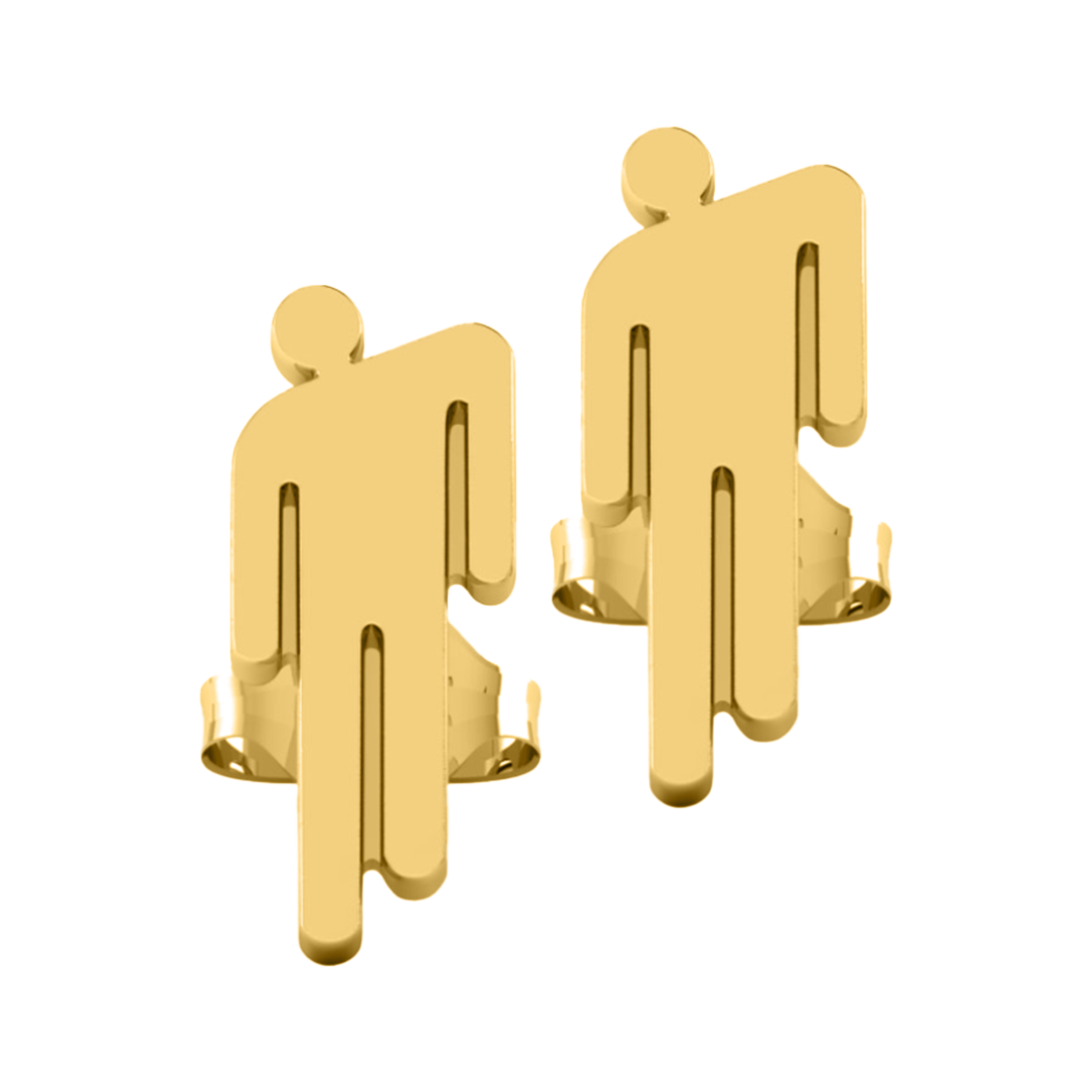 Billie Eilish Gold Blohsh Mini Stud Earrings Ohrring 428800