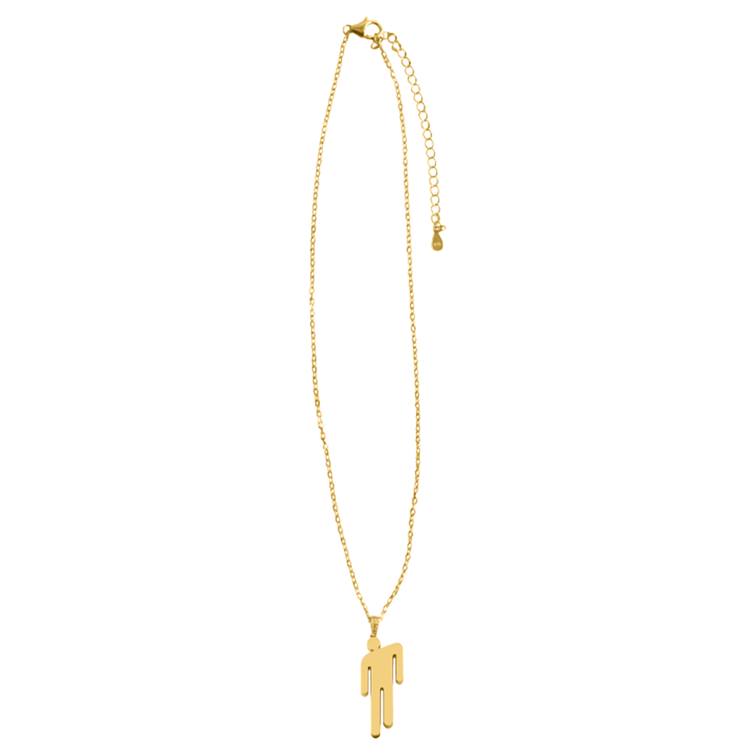 Billie Eilish Gold Blohsh Pennant Necklace Halsschmuck 428786