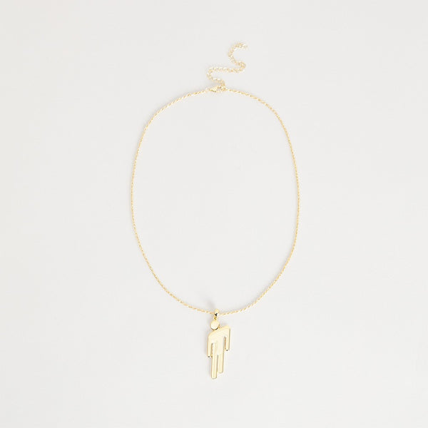 Billie Eilish - Gold Blohsh Pendant Necklace (Halsschmuck)