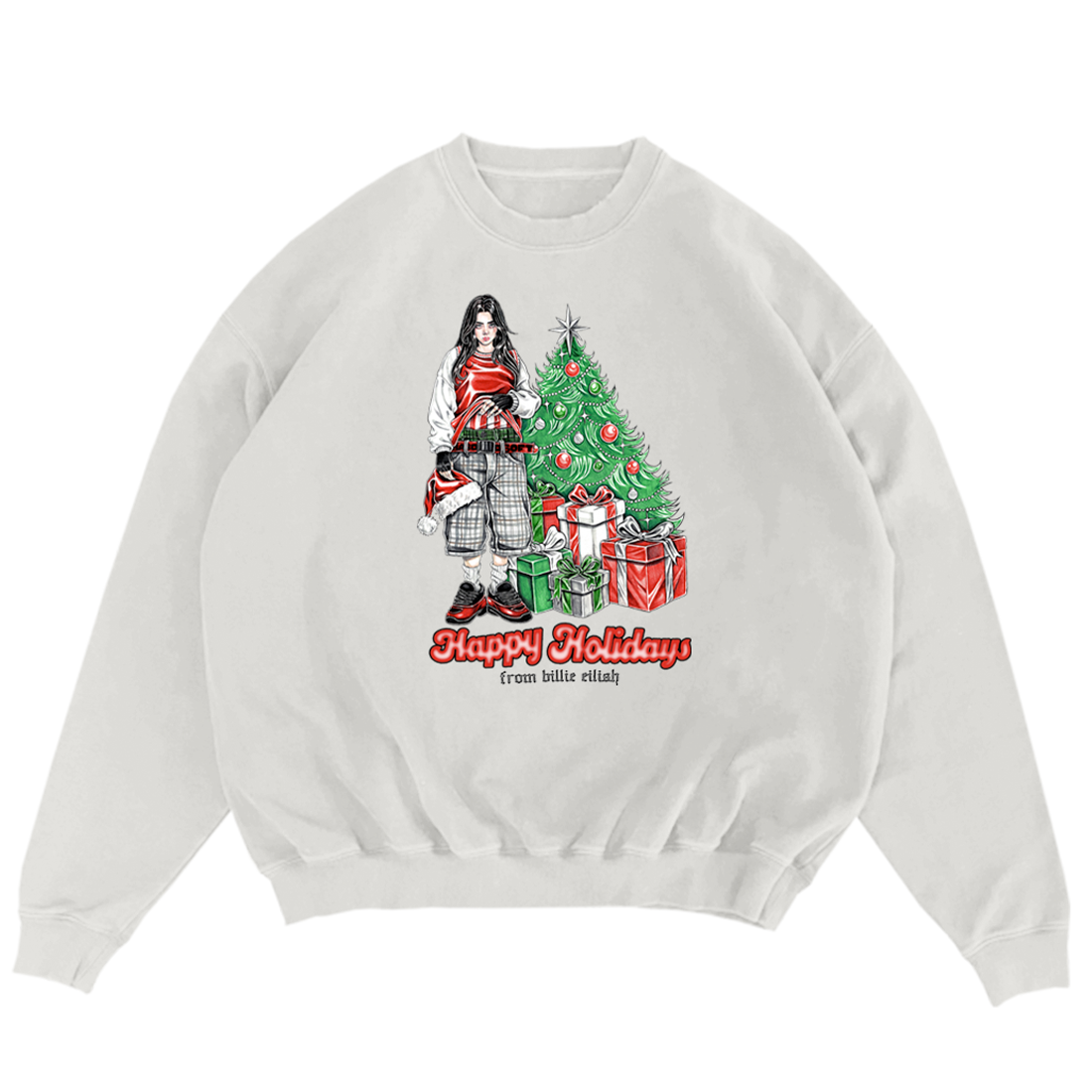 HAPPY HOLIDAYS WHITE CREWNECK