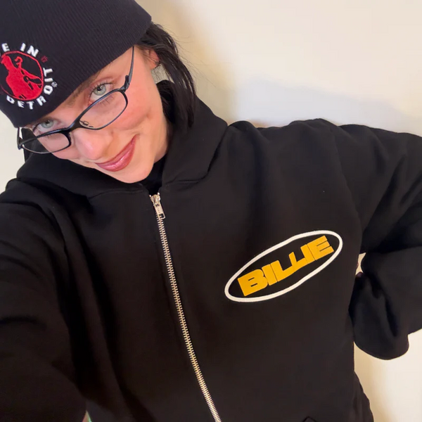 Billie Eilish - Hit Me Star Black Hoodie (Hoodies)