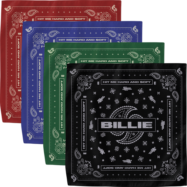 Billie Eilish - Paisley Bandana 4 Pack (Bandana)