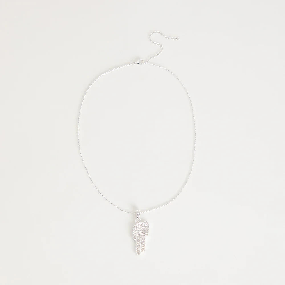 Billie Eilish Silver Blohsh Necklace Halskette 445643