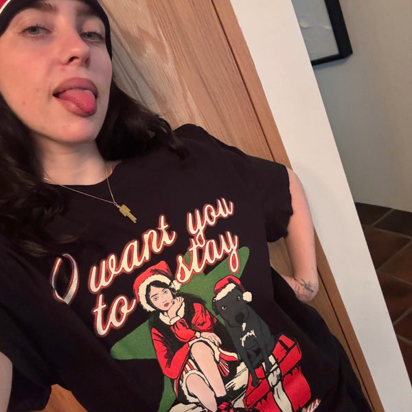 Billie Eilish - Stay For The Holidays T-Shirt (T-Shirts)
