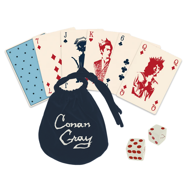 Conan Gray - Wishbone dice set + playing cards (Brett--Kartenspiel)