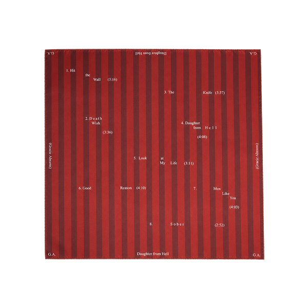 Gracie Abrams - Daughter from Hell Tracklist Bandana (Bandana)