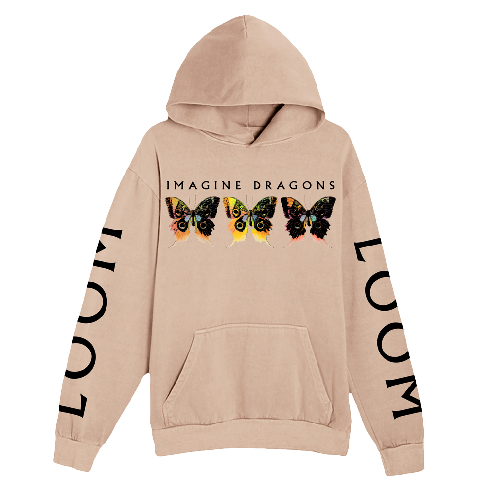 Loom Butterfly Tan Hoodie