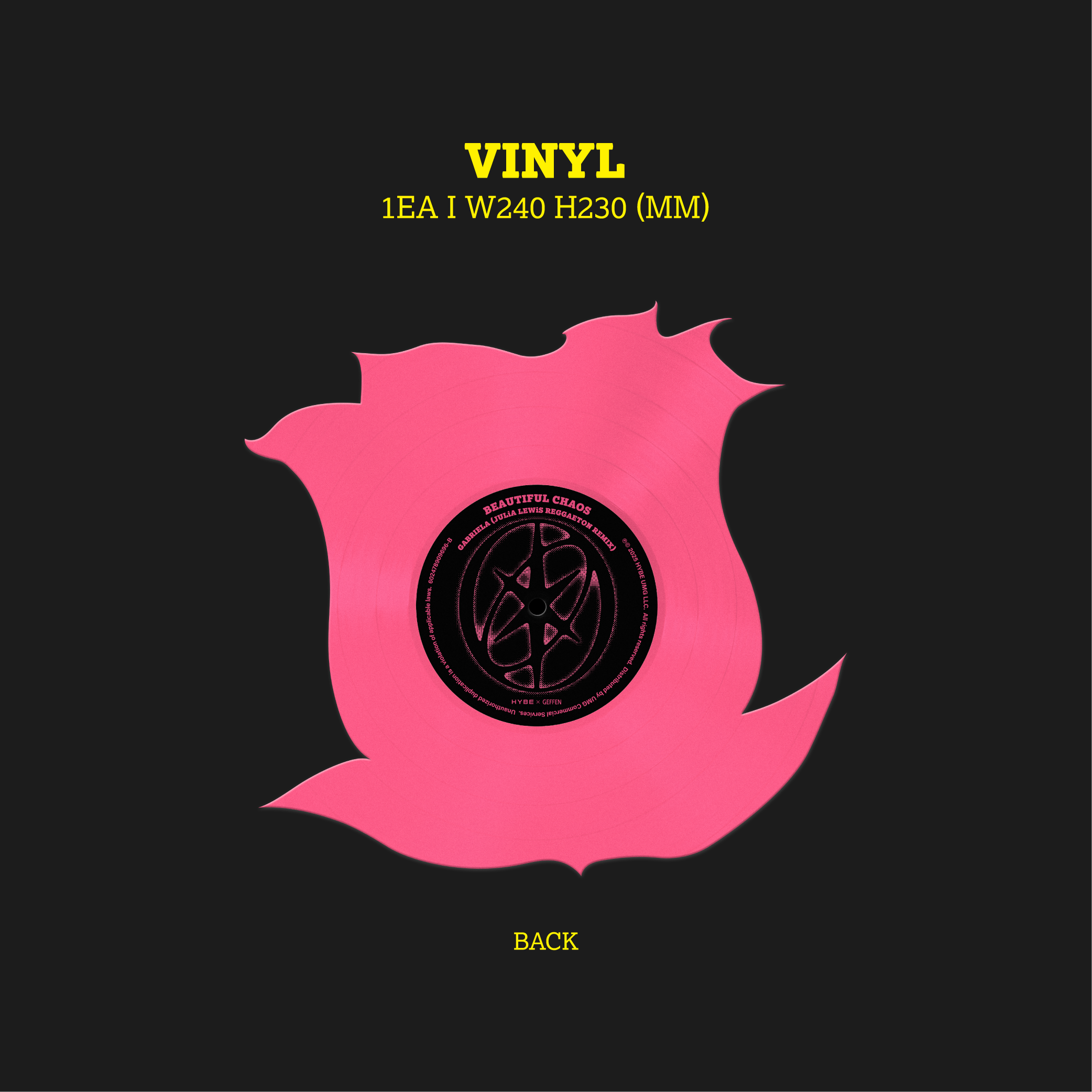 KATSEYE Gabriela Rose Die-Cut 7" Vinyl 7" Vinyl 430326