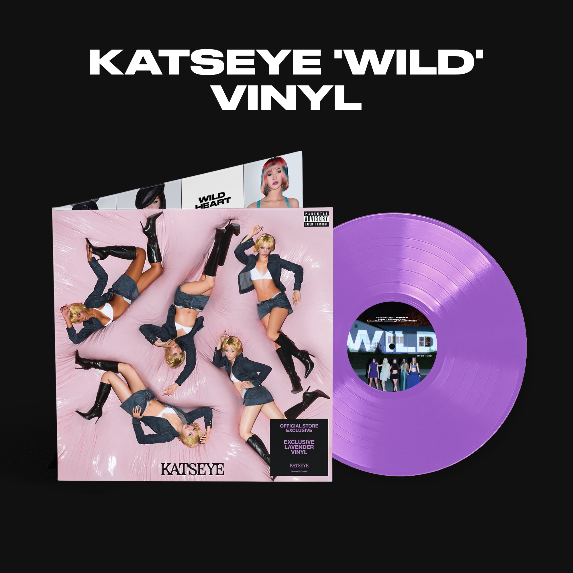 KATSEYE WILD - Official Store Exclusive Vinyl + Signed Artcard Official Store Exclusive Vinyl + Signed Artcard 455023