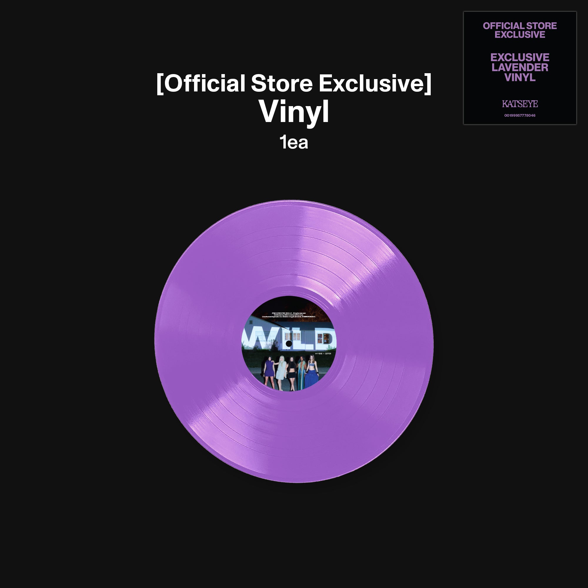 KATSEYE WILD - Official Store Exclusive Vinyl + Signed Artcard Official Store Exclusive Vinyl + Signed Artcard 455025