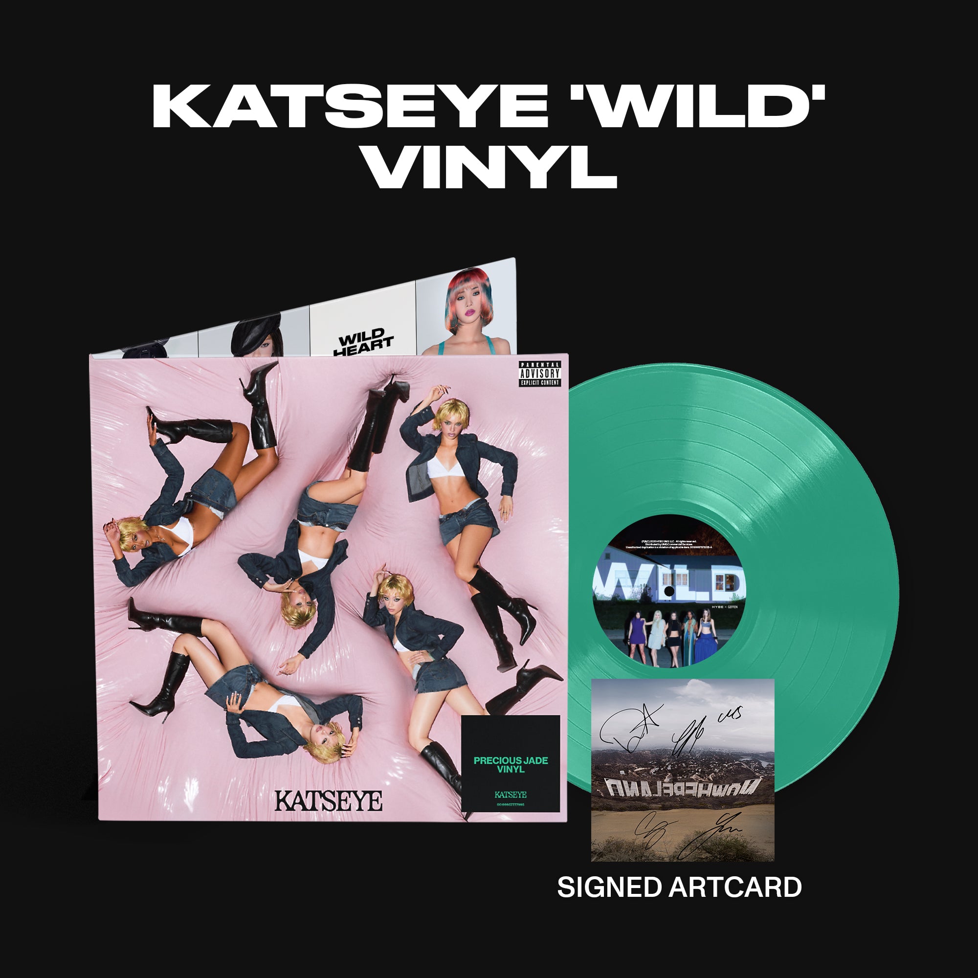 KATSEYE WILD Vinyl - Standard Edition + Signed Artcard Standard Edition + Signed Artcard 455007