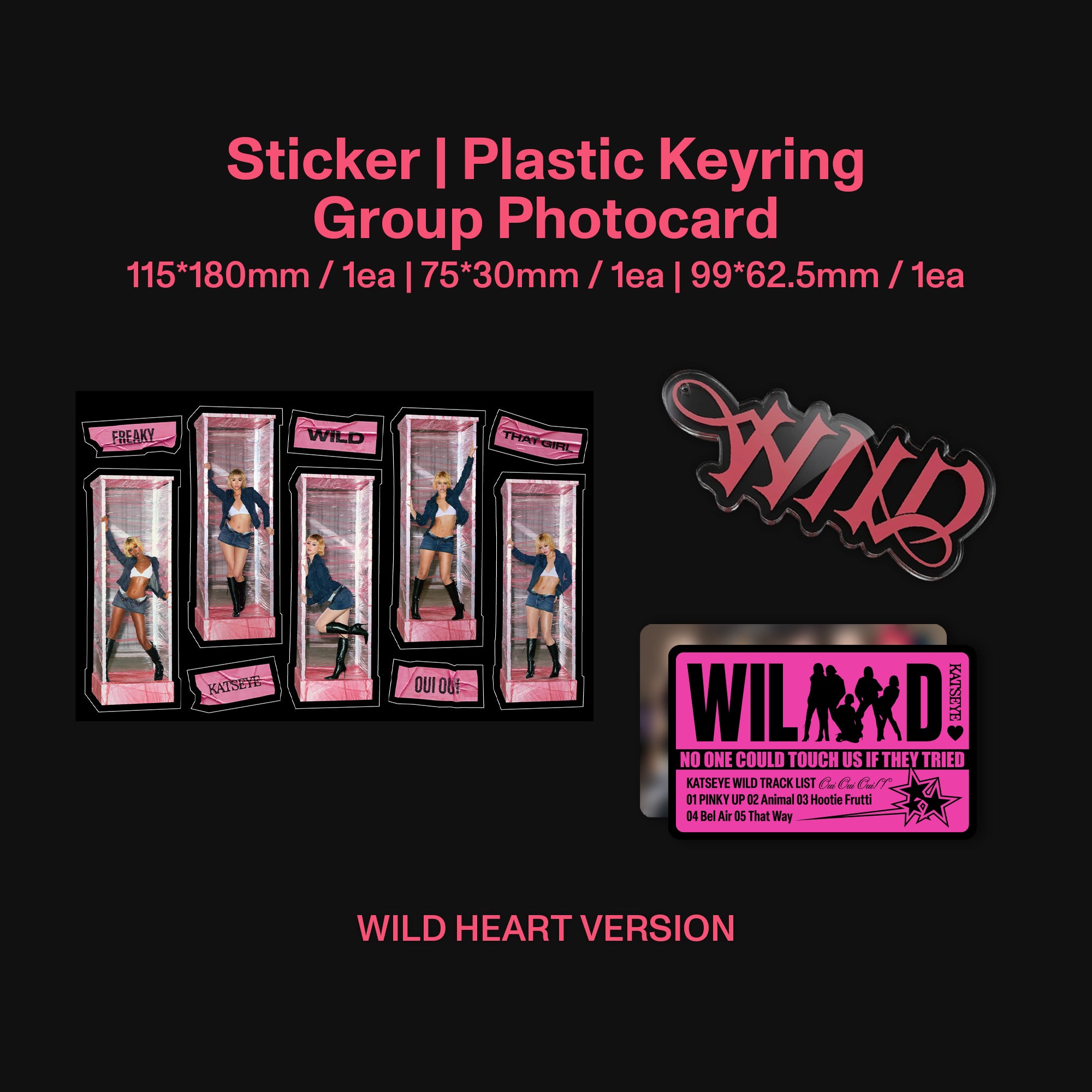 KATSEYE WILD (Wild Heart ver.) - Official Store Exclusive CD + Signed Artcard Official Store Exclusive CD + Signed Artcard 455055