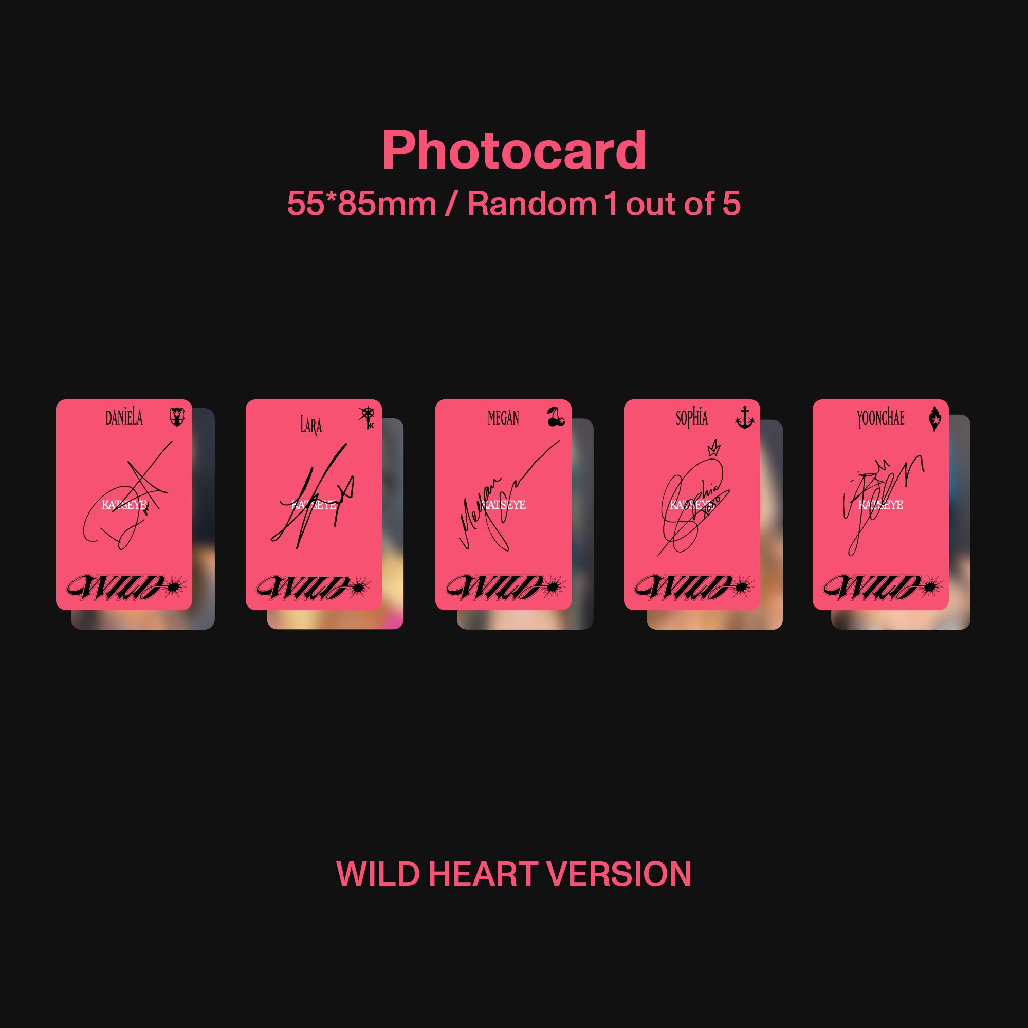 KATSEYE WILD (Wild Heart ver.) - Official Store Exclusive CD + Signed Artcard Official Store Exclusive CD + Signed Artcard 455053