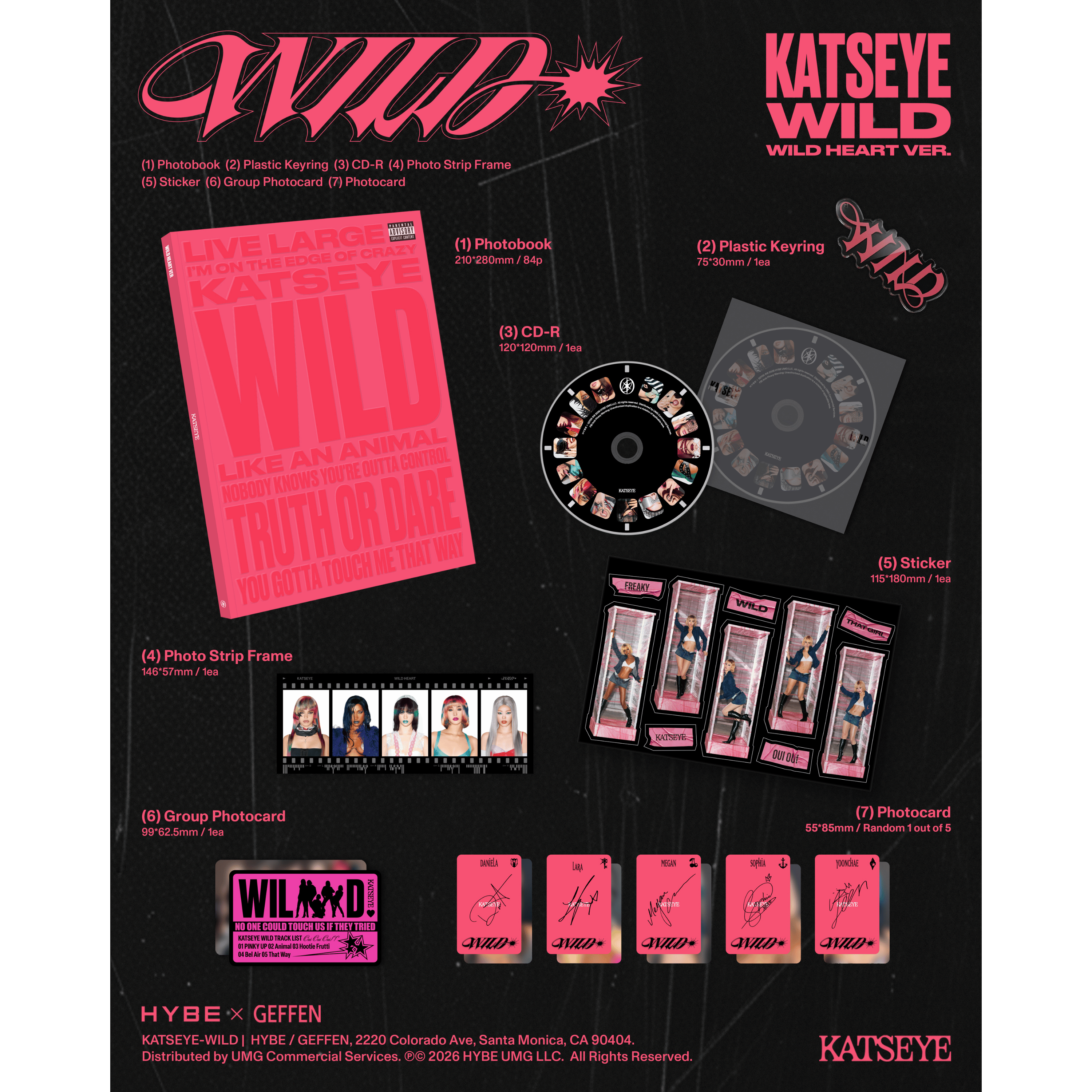 KATSEYE WILD - Wild heart ver. - CD CD 454971