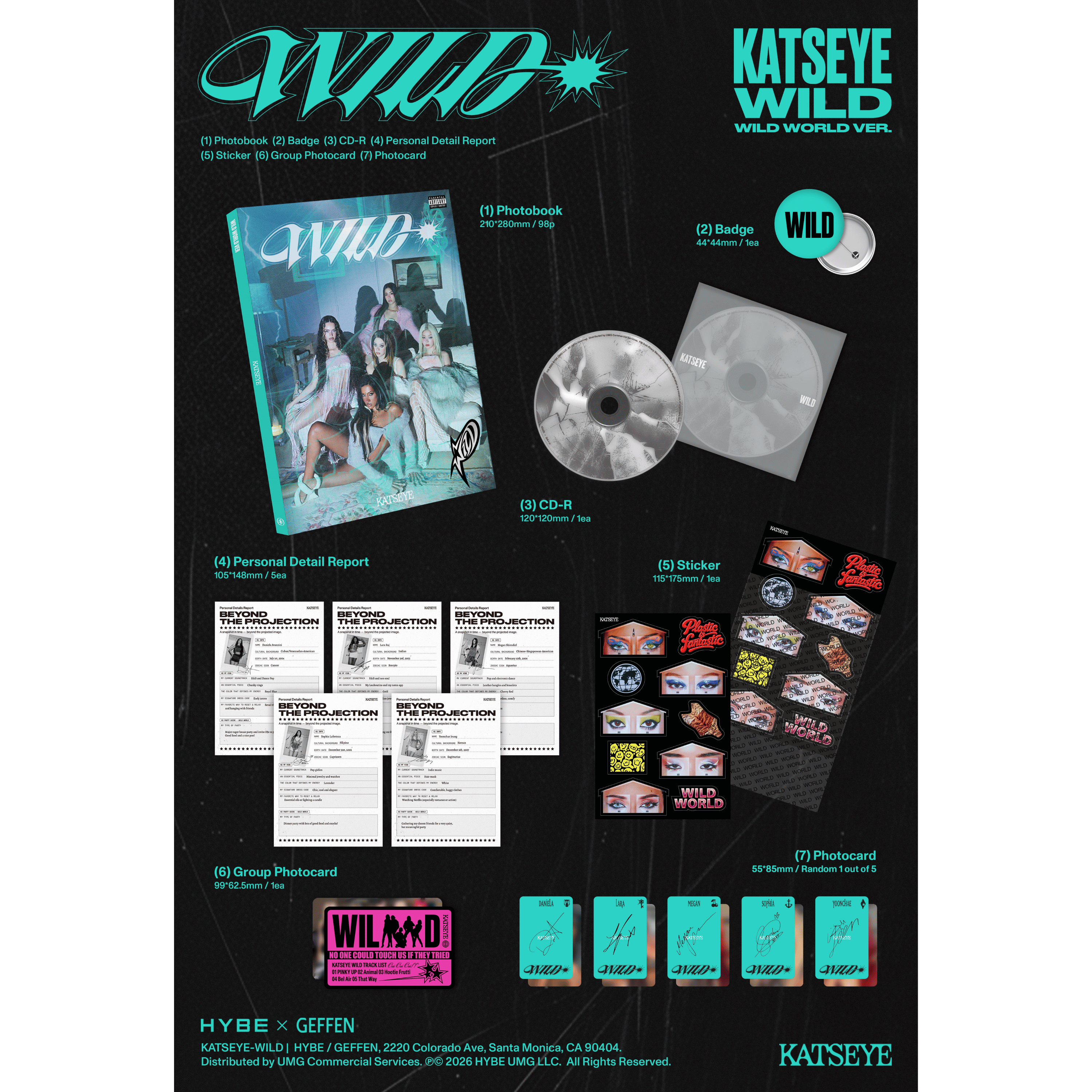 KATSEYE WILD - Wild world ver. - Official Store Exclusive CD Official Store Exclusive CD 454945