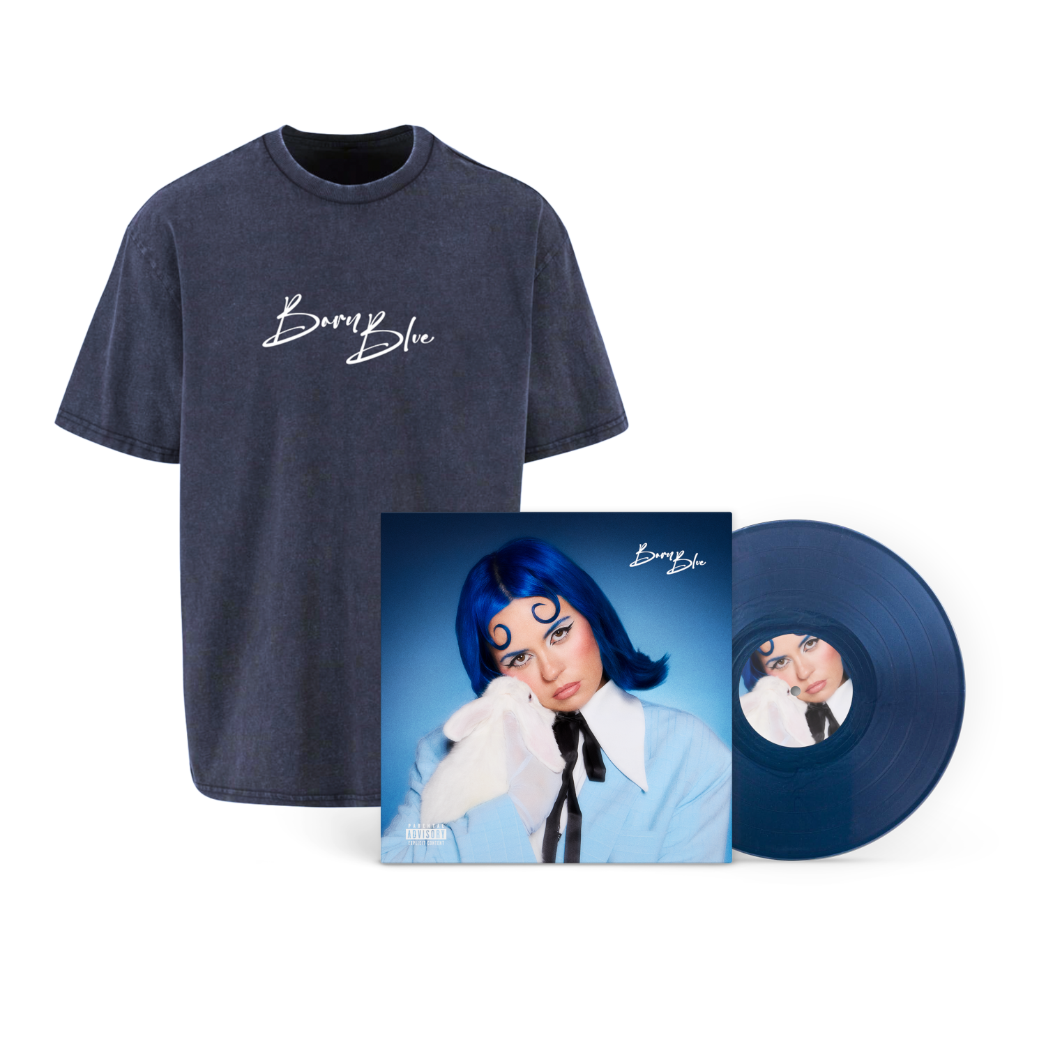 Kings Elliot Born Blue Ltd. signierte farbige Vinyl + T-Shirt 403511