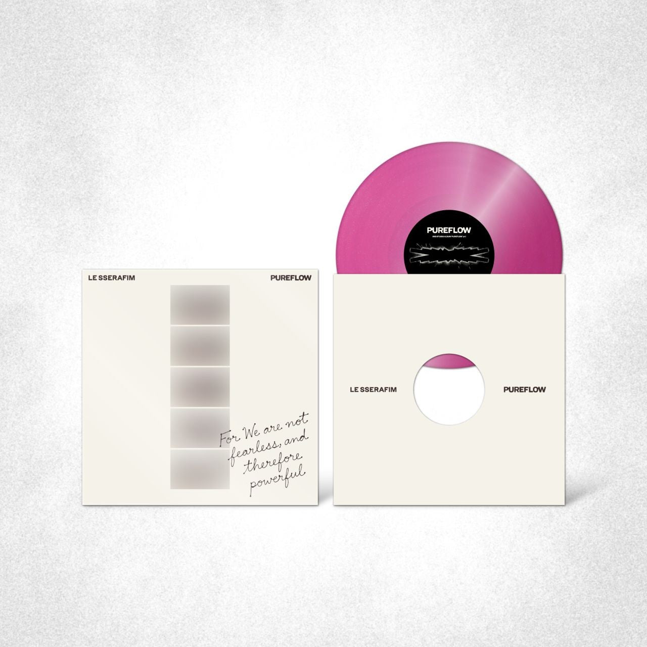 LE SSERAFIM 2nd Studio Album ‘PUREFLOW’ pt.1 Vinyl (Hot Pink Glitter ver.) LP 445173