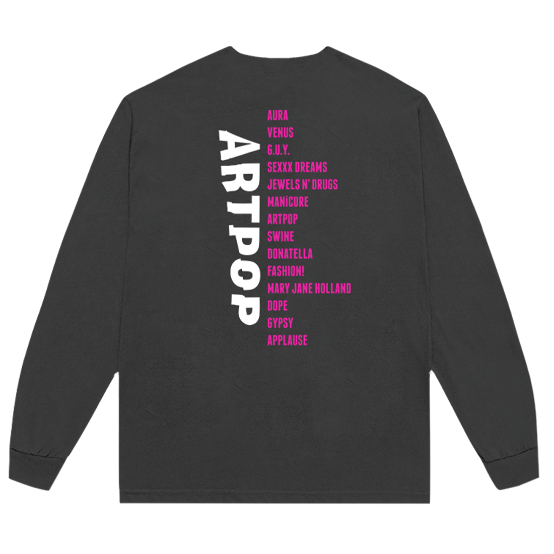 Lady GaGa ARTPOP Tracklist Longsleeve T-Shirt 337285