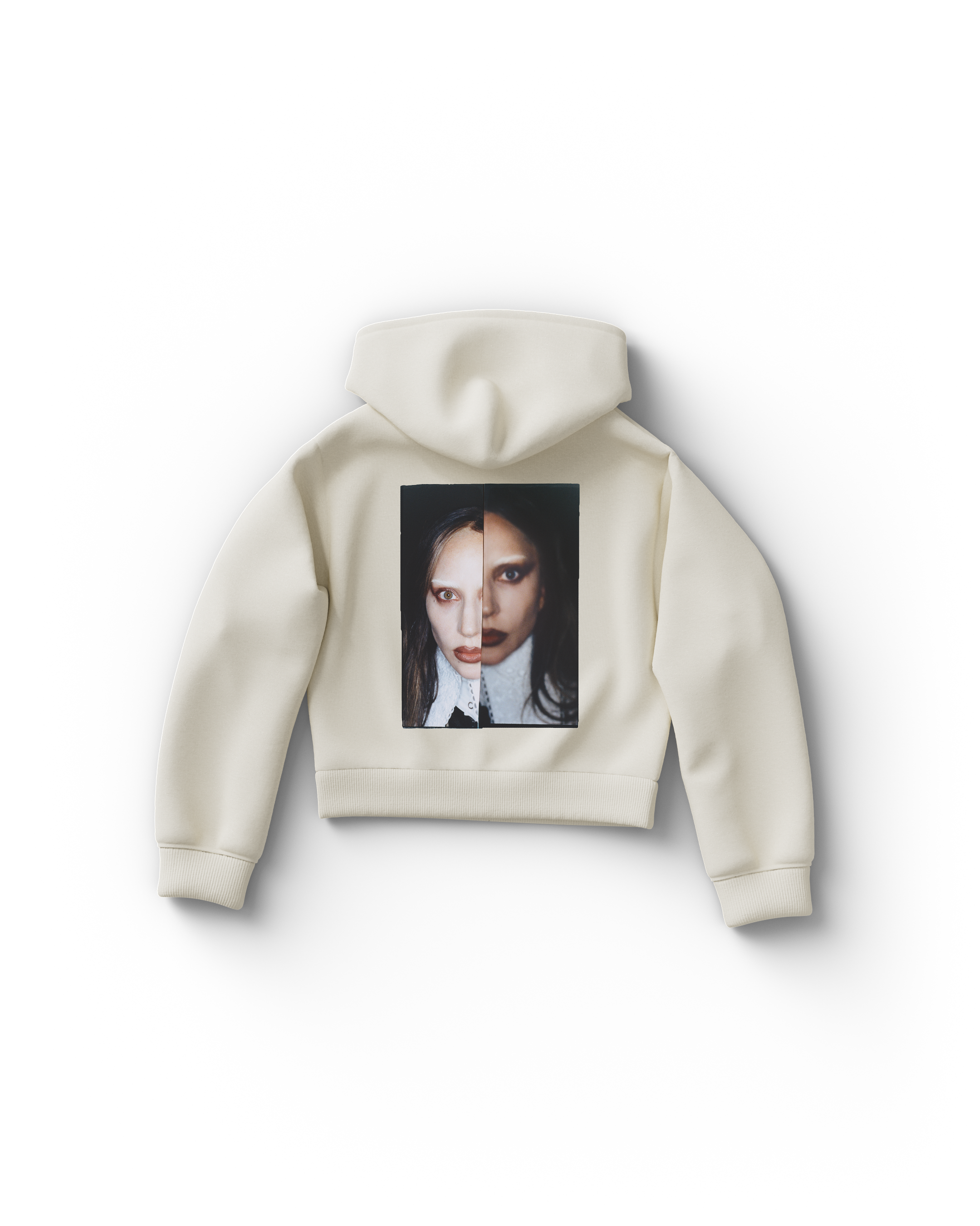 Lady GaGa Dual Photo Cropped Hoodie Cropped Hoodie 399607