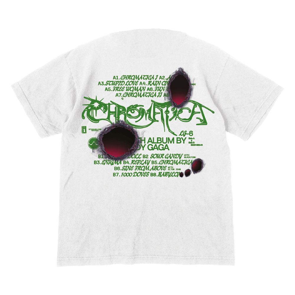 Lady GaGa Tracklist T-Shirt 132001