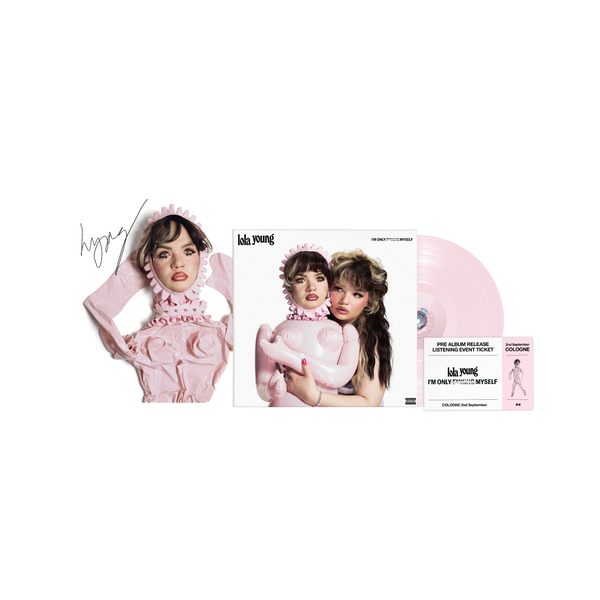 Lola Young - I'm Only F**king Myself:The Basic B*tch Edition (Nude Pink Vinyl LP) + Signed Art Card & Ticket ((Nude Pink Vinyl LP) + Signed Art Card & Ticket)