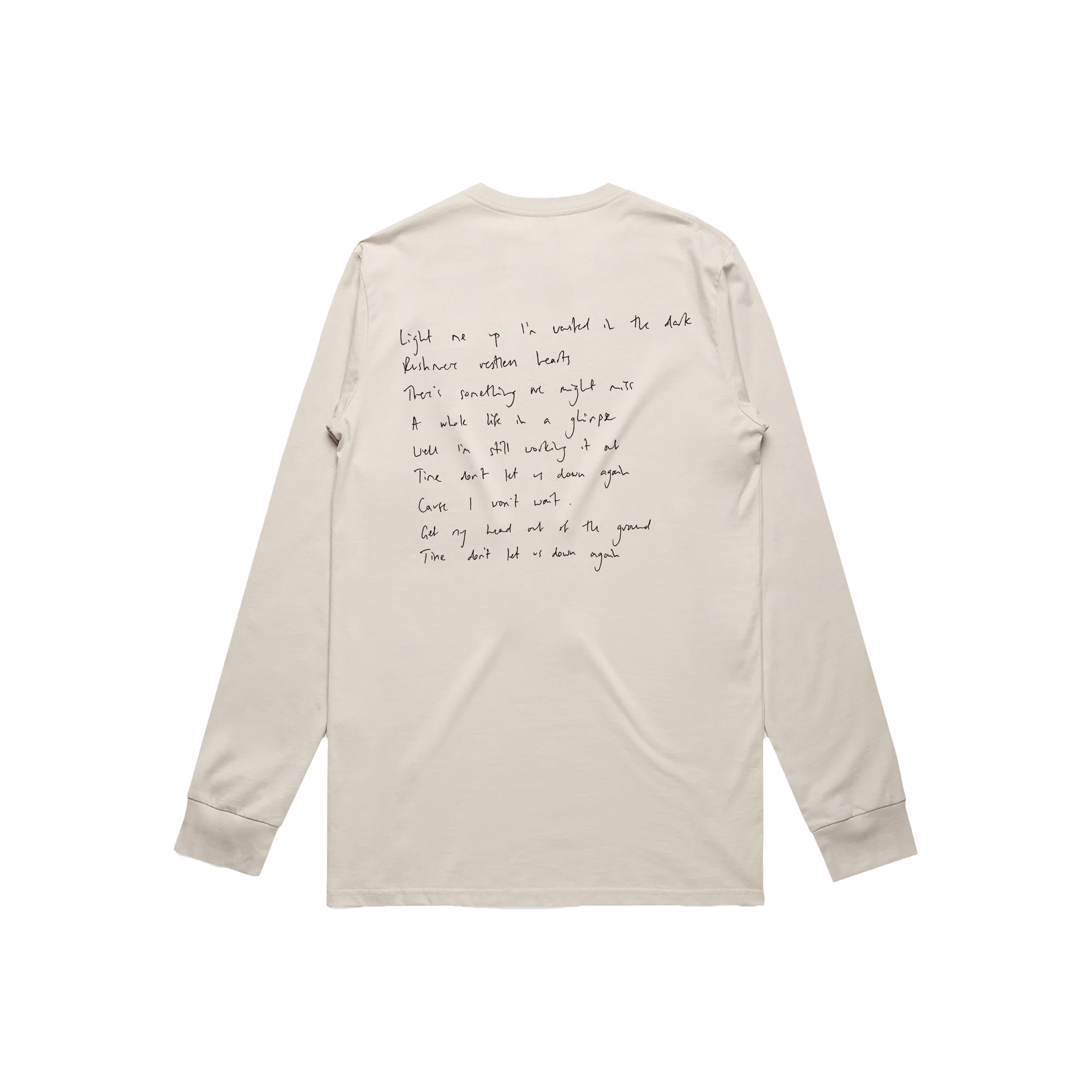 Mumford & Sons Bone Long Sleeve Lyric T-Shirt T-Shirt 393795