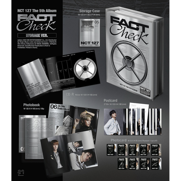 NCT 127 - The 5th Album 'Fact Check'  (Storage  Ver.) (CD)