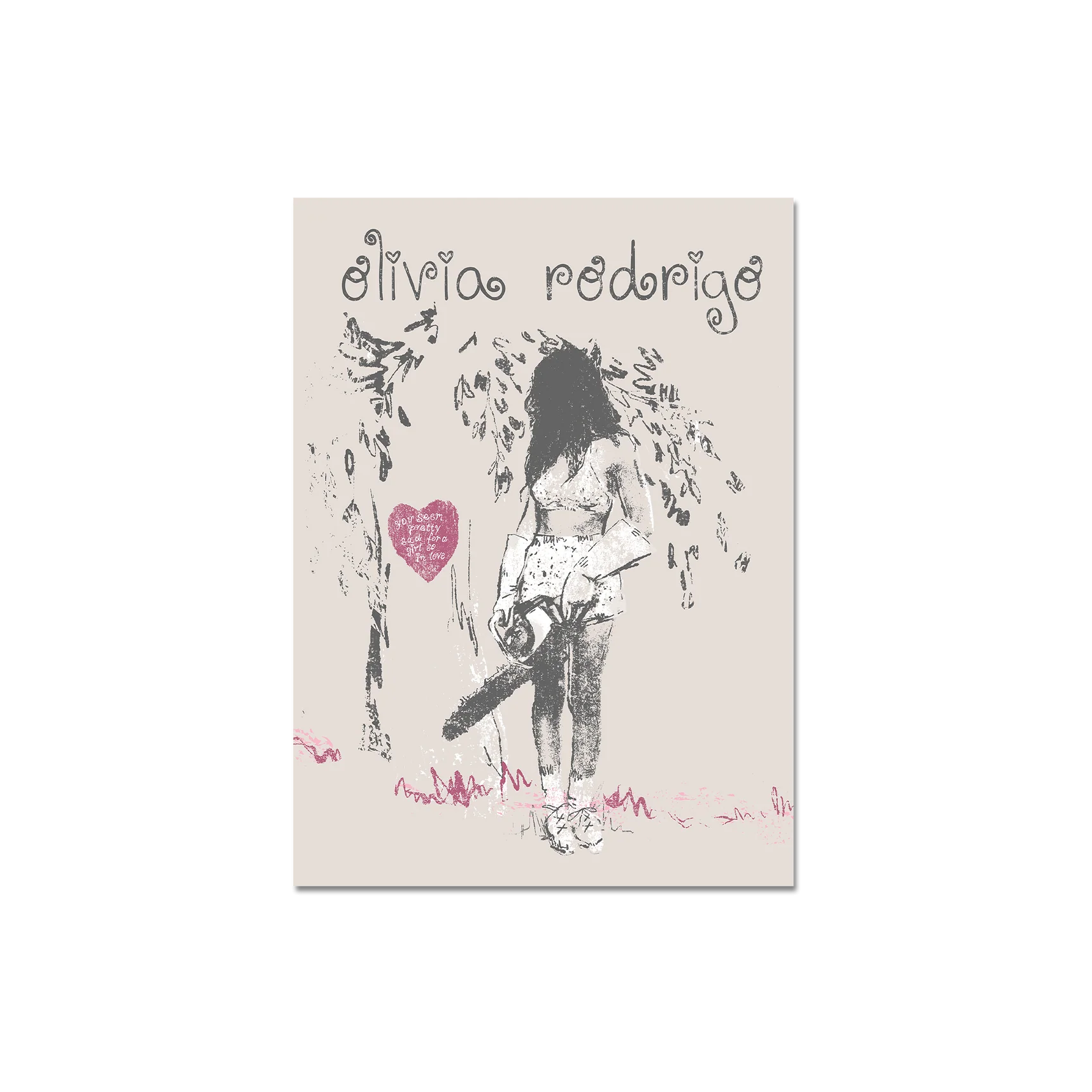 Olivia Rodrigo chainsaw poster Poster 449890