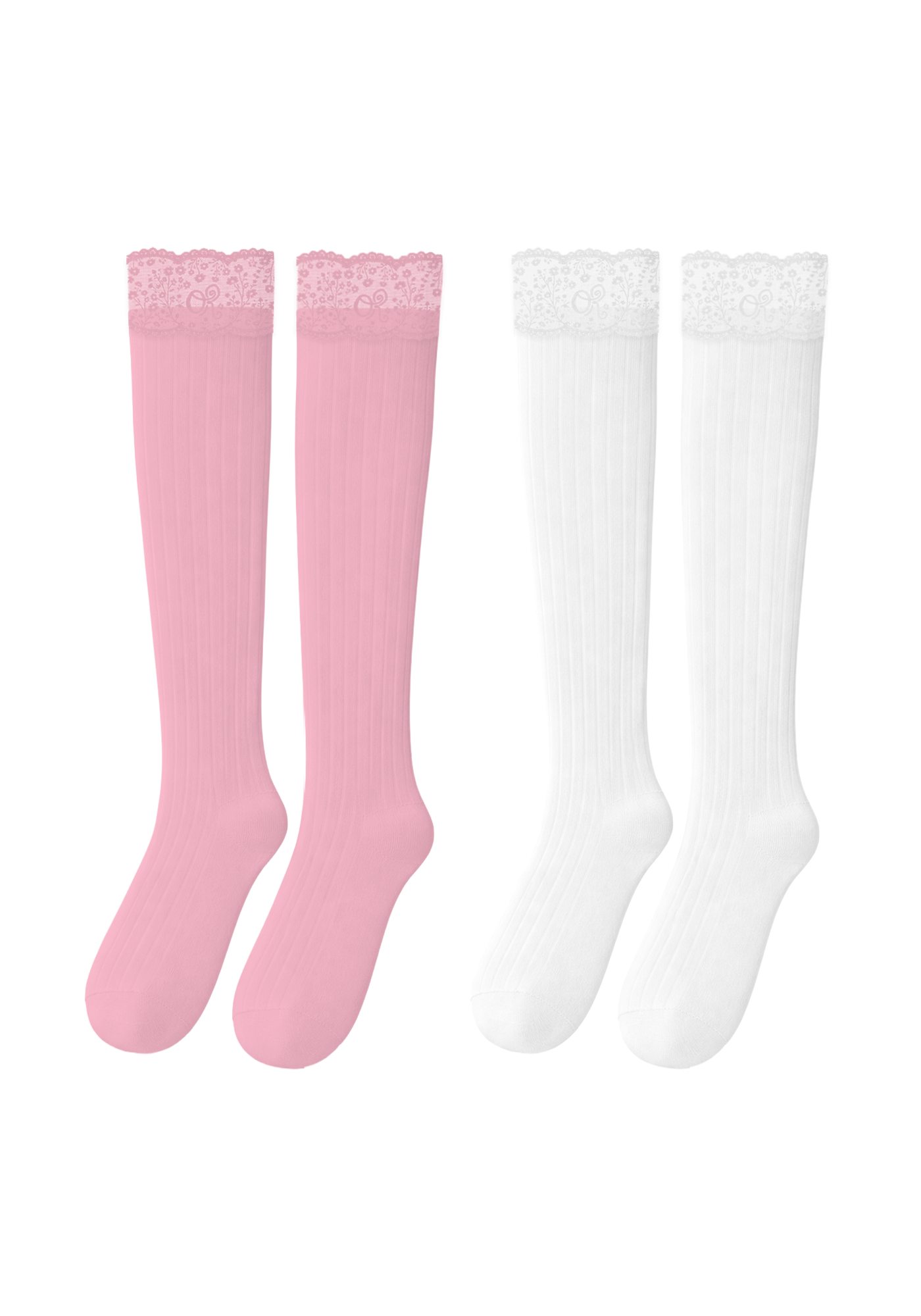 Olivia Rodrigo logo lace top knee high socks Socken 440703