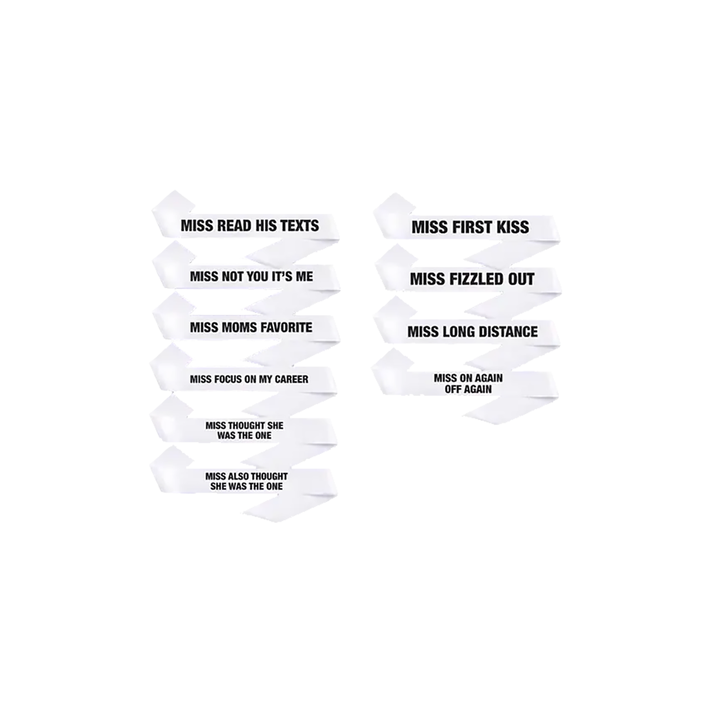 Olivia Rodrigo obsessed sashes - set of 10 Schärpe 404941