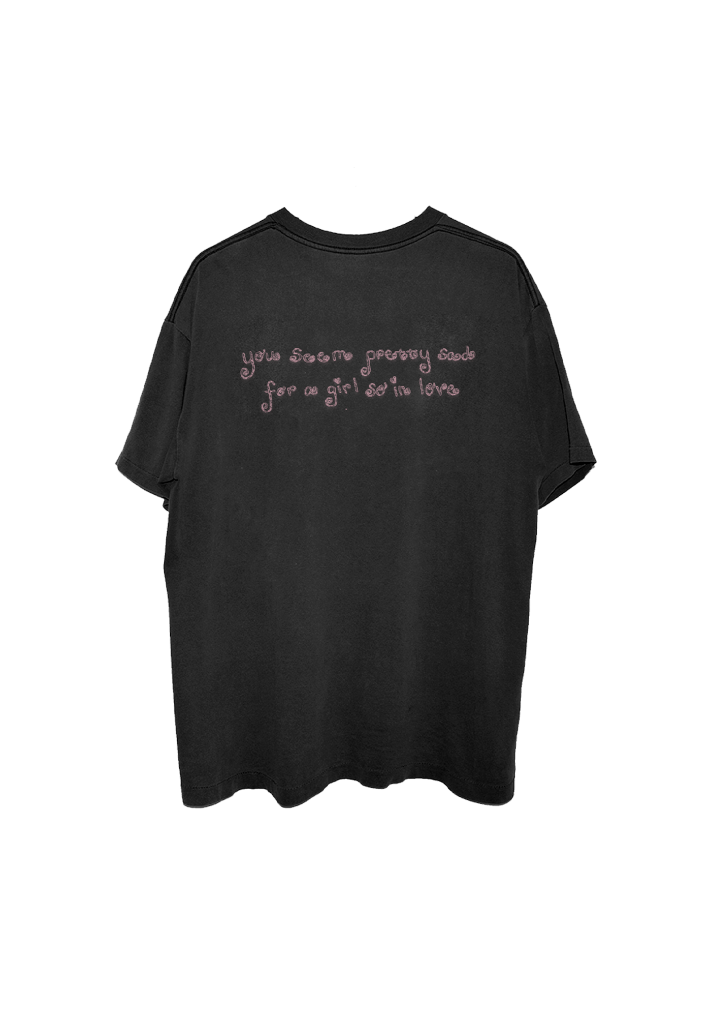 Olivia Rodrigo swing embroidered oversized black t-shirt T-Shirt 440673