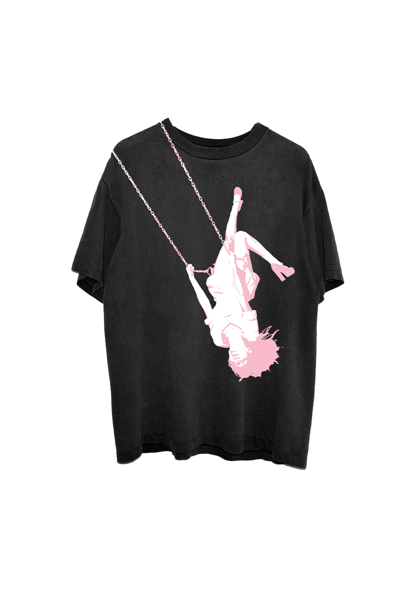 Olivia Rodrigo swing embroidered oversized black t-shirt T-Shirt 440675