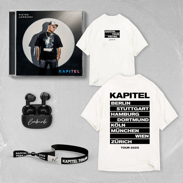 Pietro Lombardi - Kapitel (CD + T-Shirt + Bändchen + Earbuds)