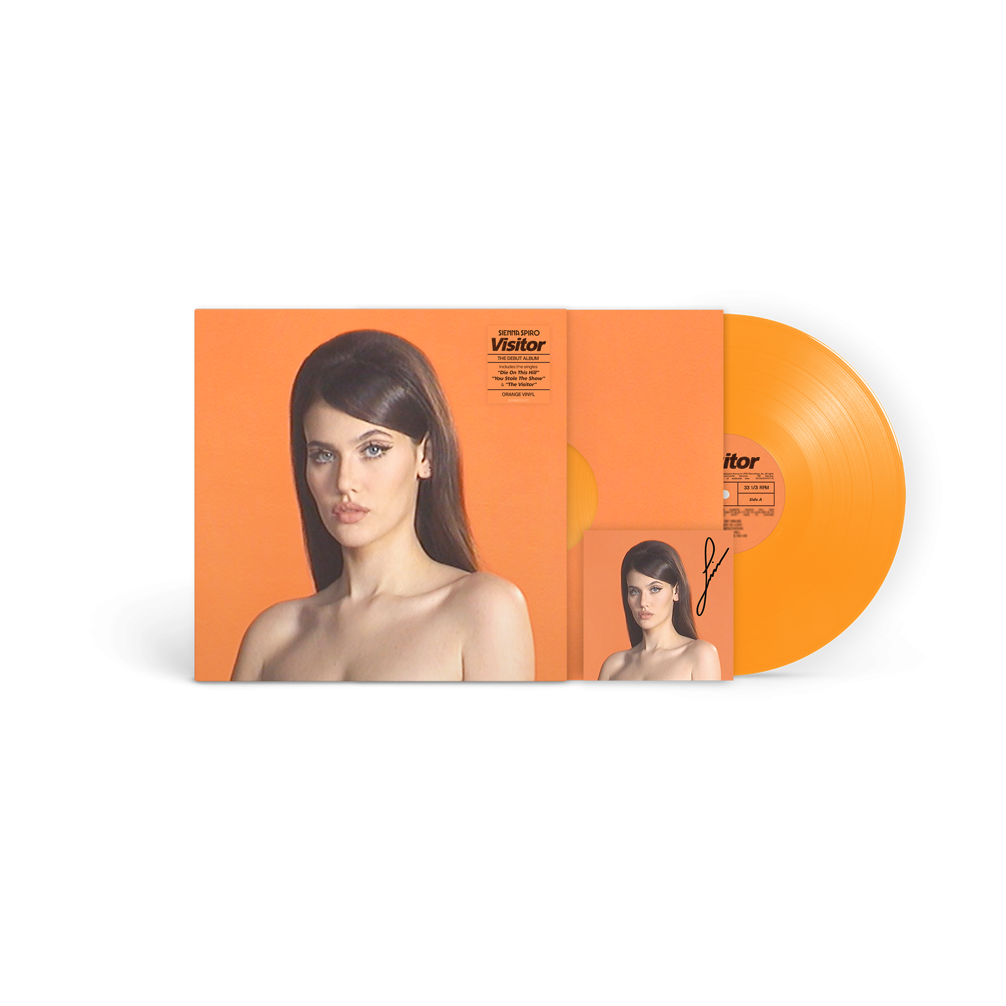 SIENNA SPIRO Visitor Tangerine Vinyl + Signed Art Card  447186