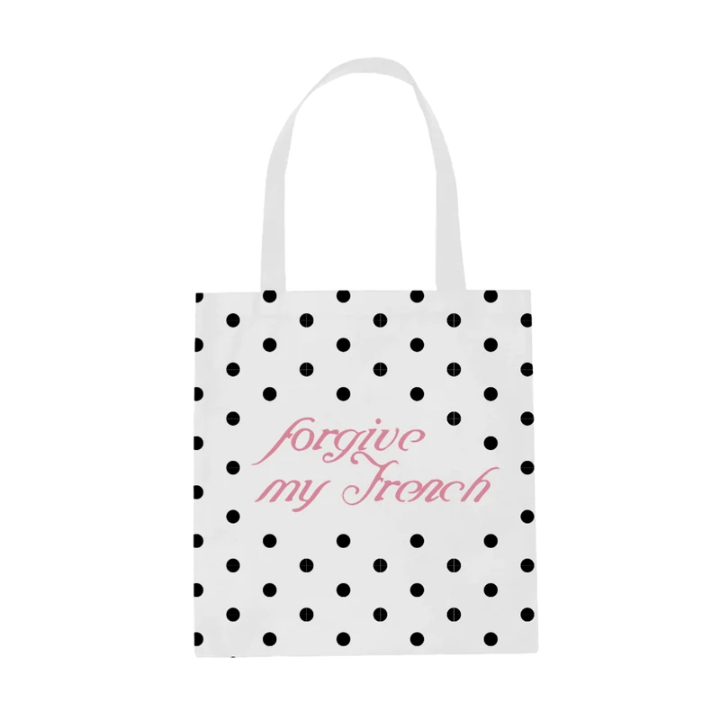 Sabrina Carpenter Forgive My French Polka Dot Tote Beutel 457993