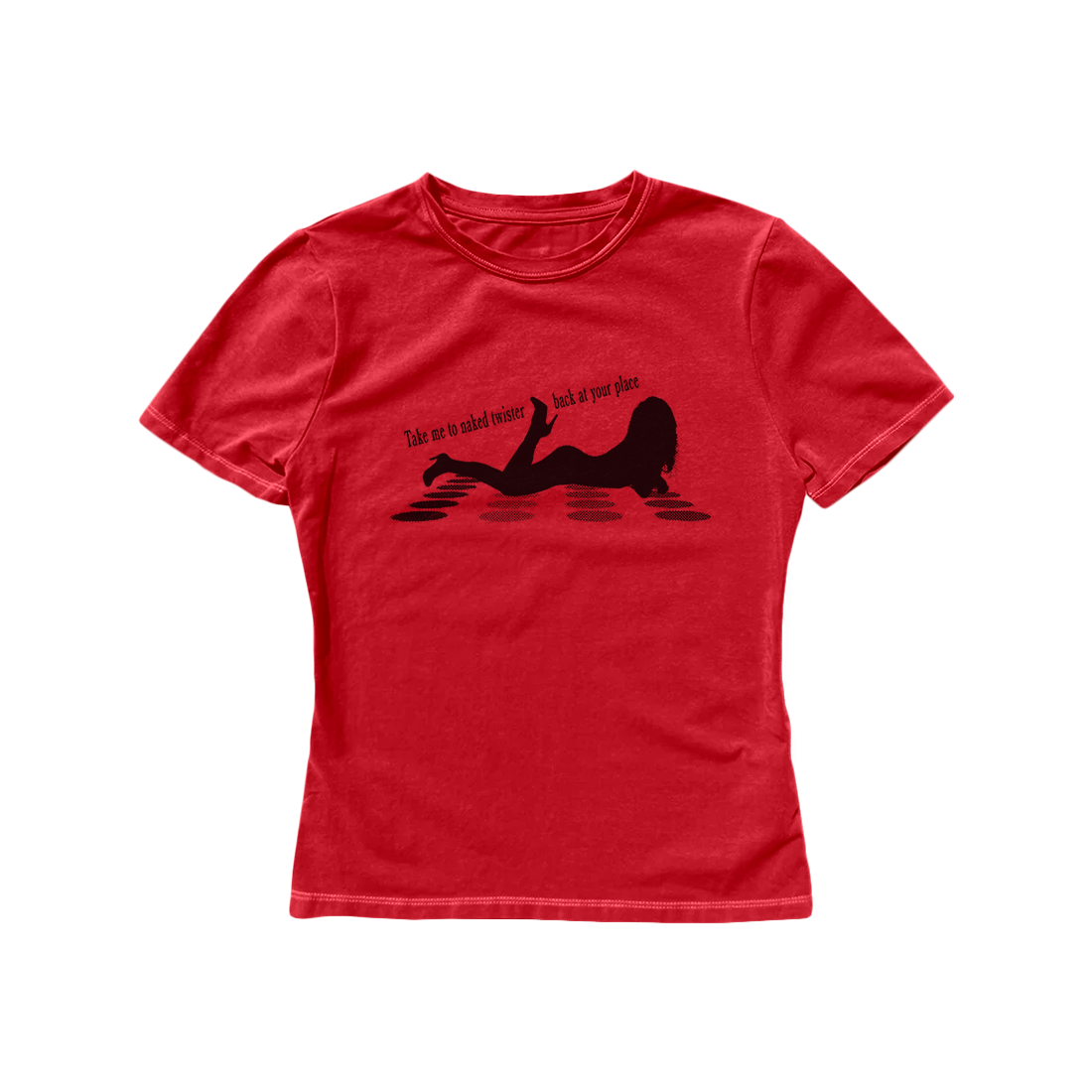 Sabrina Carpenter Naked Twister Red Baby Tee T-Shirts 436267