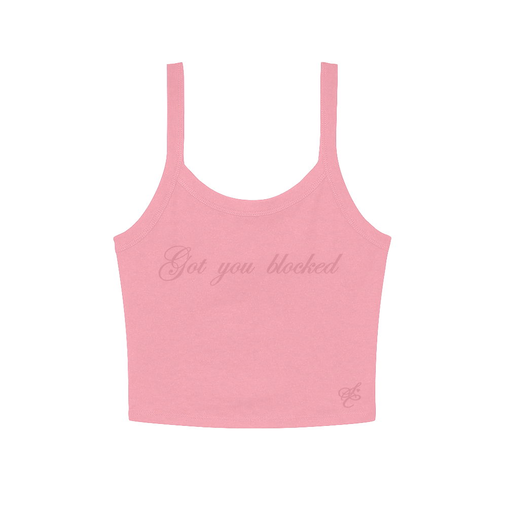 got you blocked crop tank