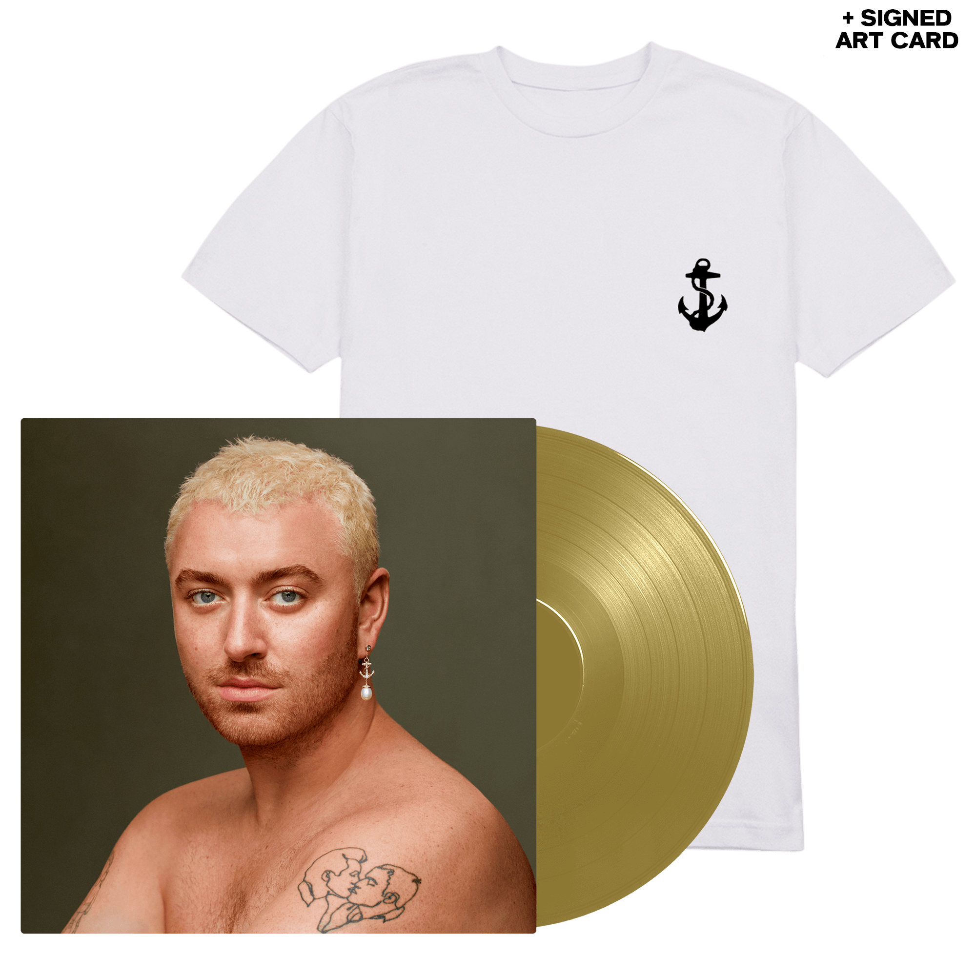 Sam Smith Gloria Exklusive 1LP gold + White T-Shirt + Signed Card 251246