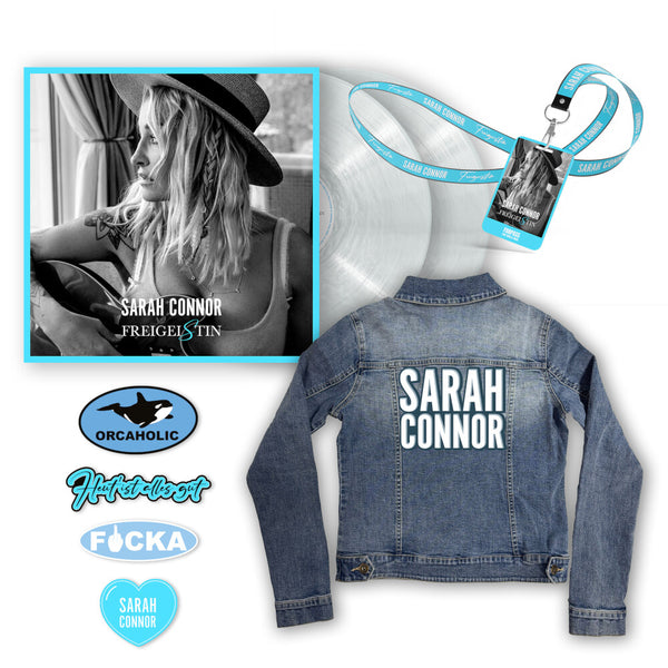 Sarah Connor - FREIGEISTIN (Pearl Northern Light Vinyl 2LP + Fanpass + Jeansjacke + Patchset)